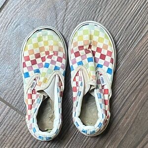Vans Kids Multicolor Checkered Slip-On Sneakers
